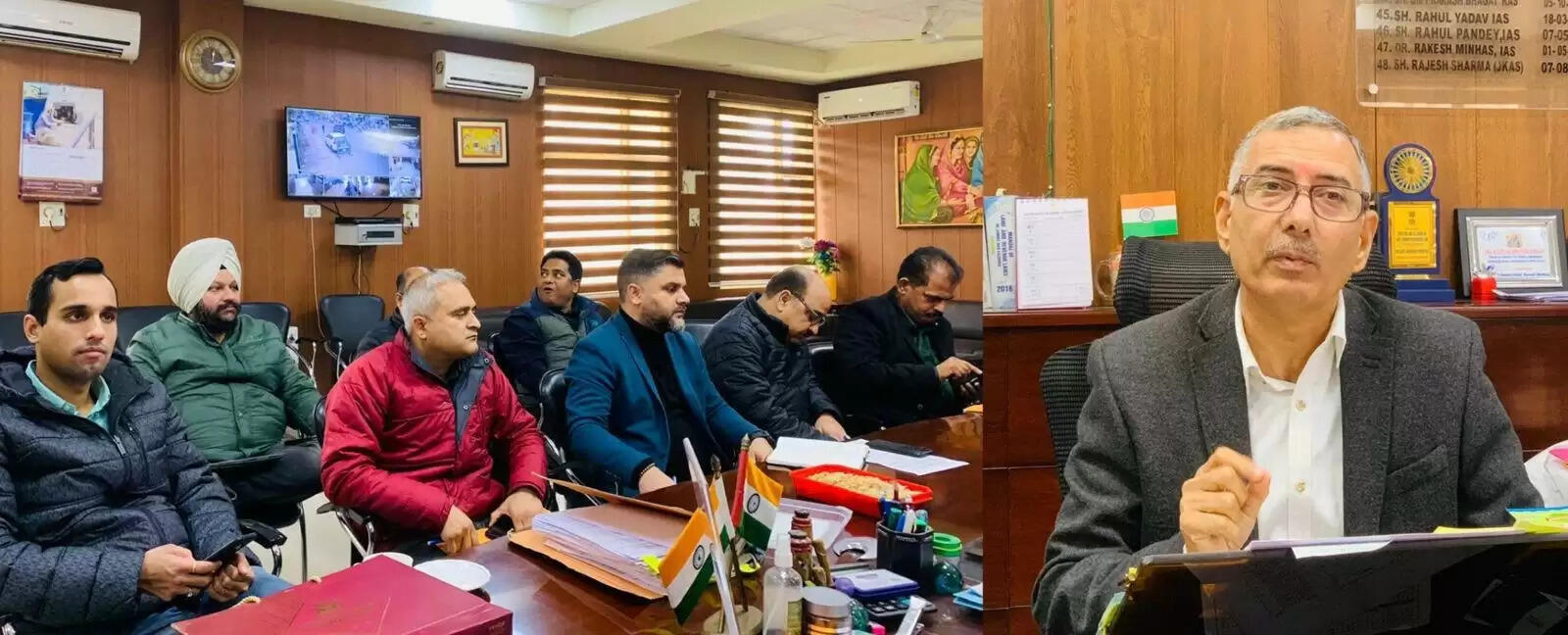 डीसी ने एसएएससीआई के तहत चल रहे कार्यों की प्रगति पर समीक्षा बैठक की