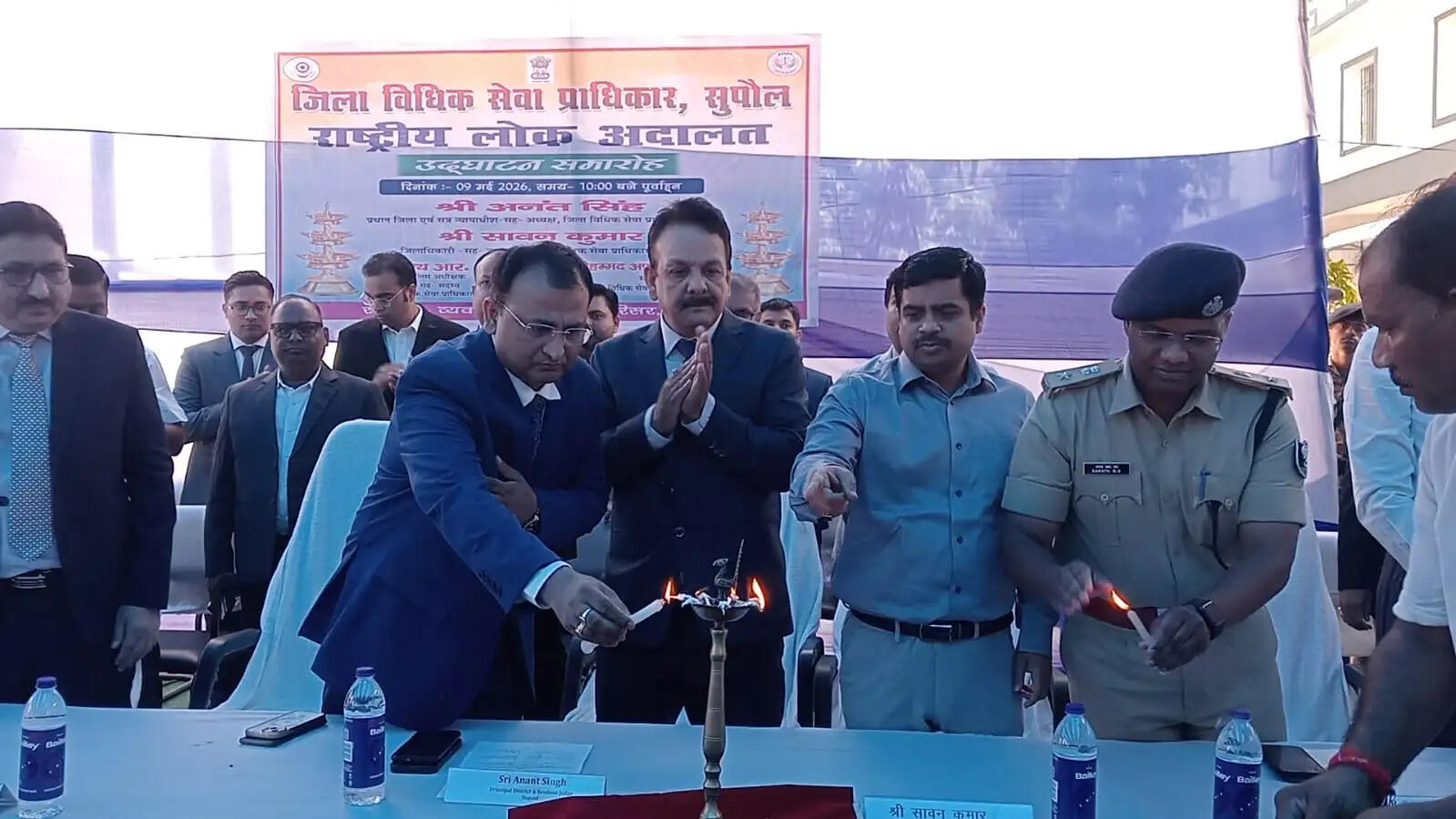 सुपौल व्यवहार न्यायालय में राष्ट्रीय लोक अदालत का आयोजन