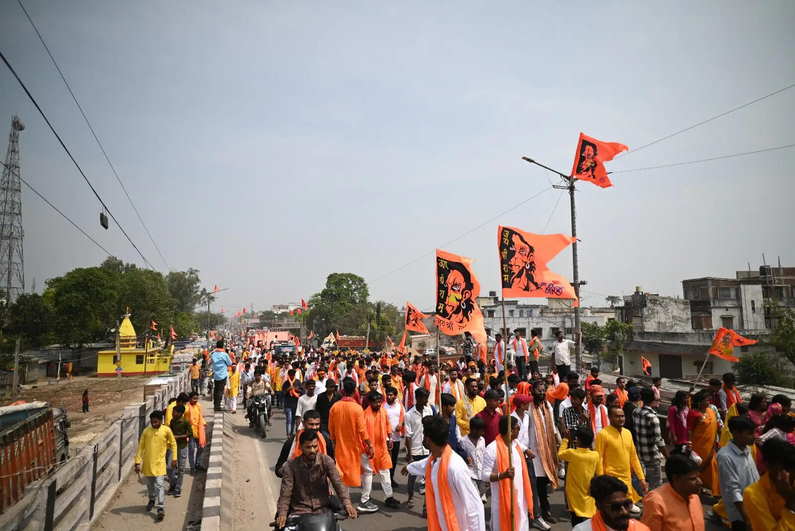 पूर्णिया में रामनवमी पर भव्य शोभायात्रा, हजारों श्रद्धालु हुए शामिल