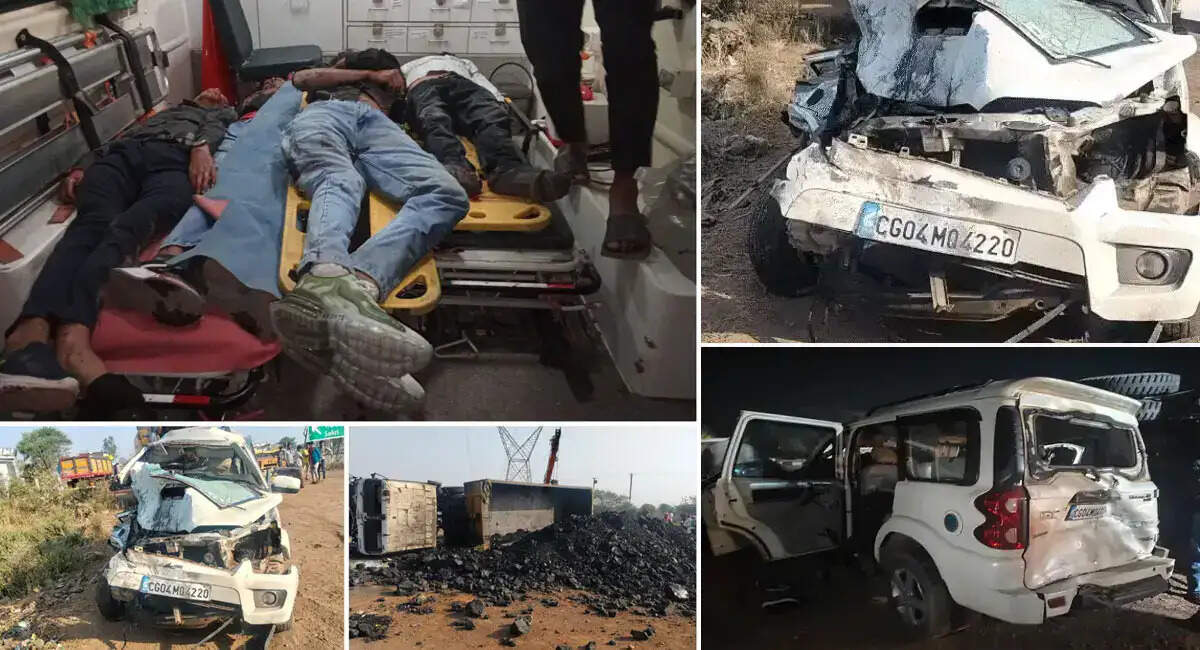 (अपडेट) छत्तीसगढ़ के बिलासपुर जिले में दर्दनाक सड़क हादसे में 4 लोगों की मौके पर ही मौत