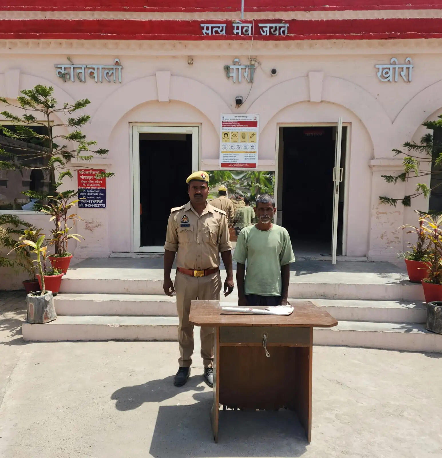 बेटे का हत्यारा कलयुगी पिता गिरफ्तार, वारदात में इस्तेमाल बांका बरामद
