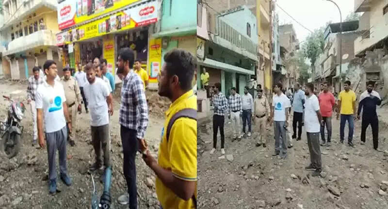इंदौर: भागीरथपुरा में निगम कमिश्नर ने किया सीवरेज, रोड और नर्मदा लाइन का निरीक्षण, काम की धीमी रफ्तार पर लगाई फटकार