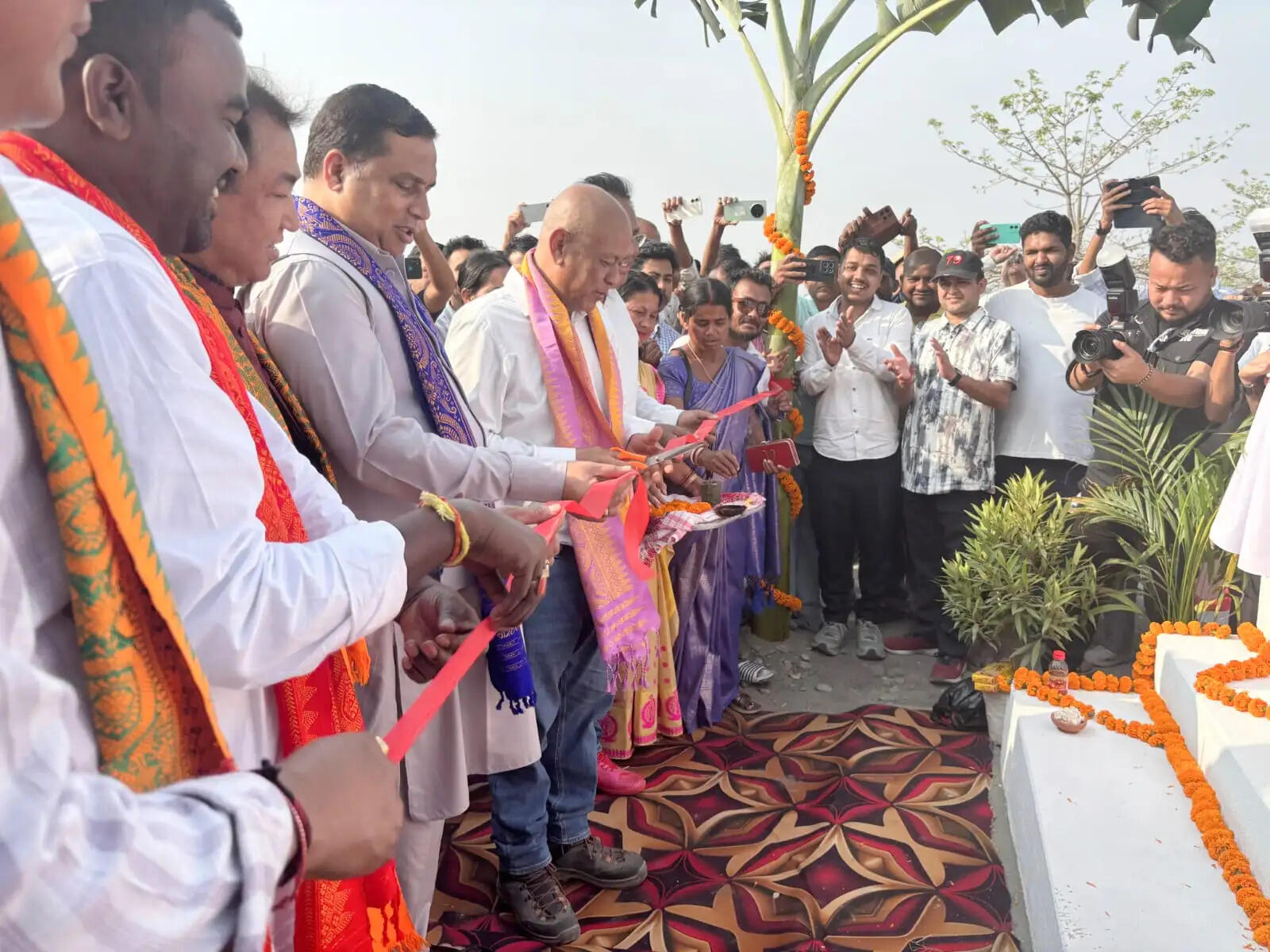 तामुलपुर में बीटीसी प्रमुख मोहिलारी एवं मंत्री जयंत ने 150 करोड़ से अधिक की परियोजनाओं का किया शिलान्यास