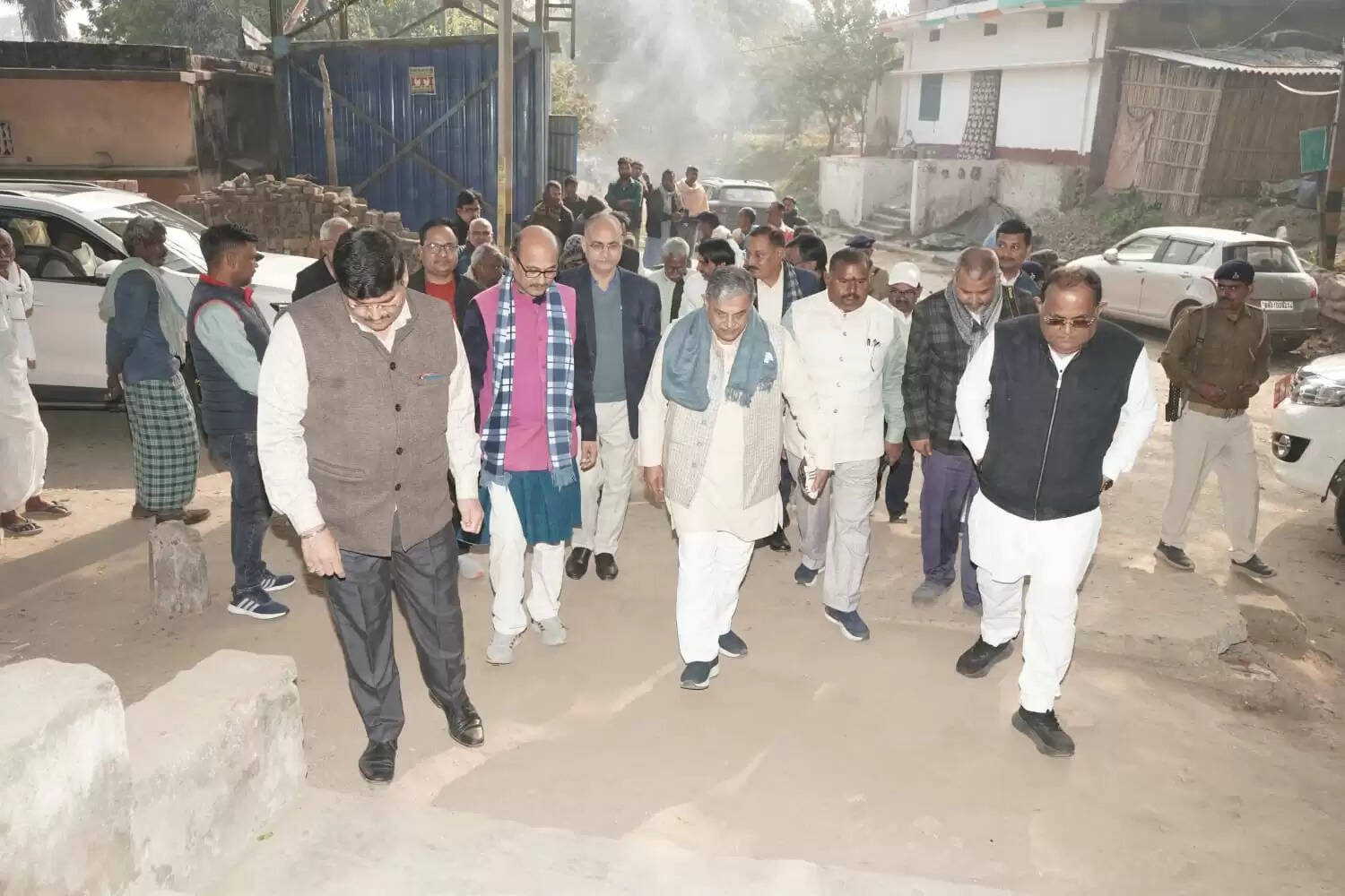 आरएसएस सरकार्यवाह दत्तात्रेय होसबाले ने चिरांद के पुरातात्विक एवं धार्मिक स्थलों का किया भ्रमण