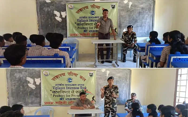 एसएसबी सोनापुर ने विद्यालयों में सतर्कता जागरूकता और स्वच्छता अभियान चलाया