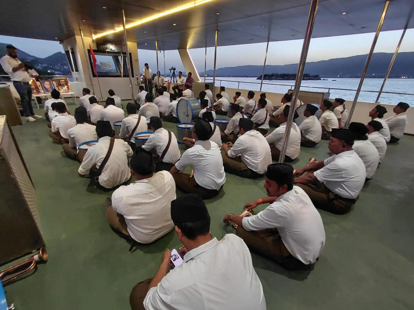 बाबा साहब अंबेडकर जयंती पर आनासागर में हुआ घोषवादन