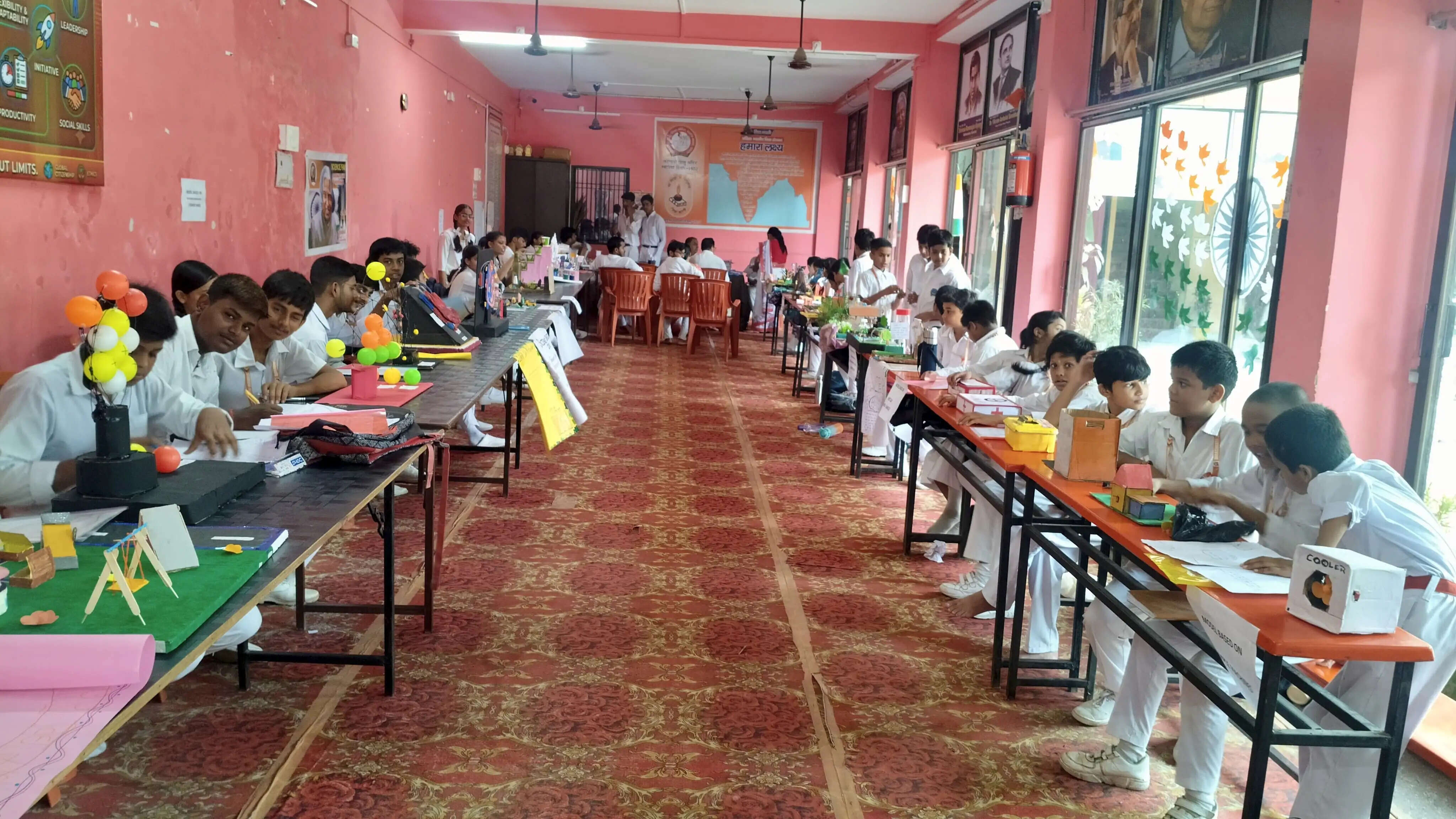 सरस्वती शिशु विद्या मंदिर में विज्ञान, गणित, संगणक मेला आयोजित