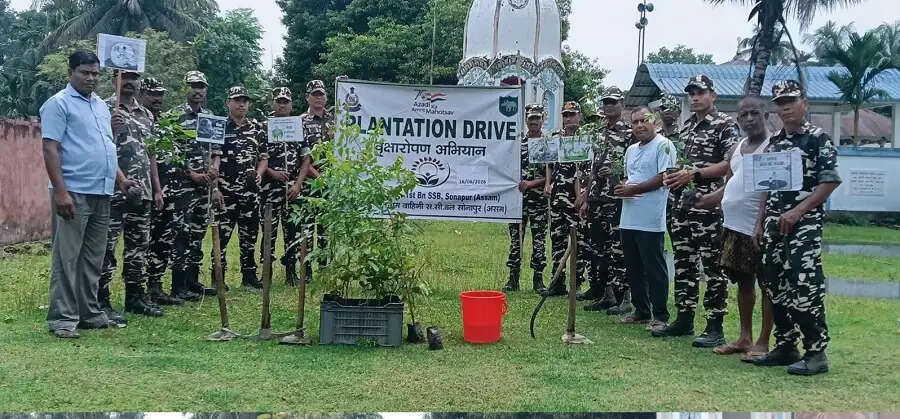 प्रथम वाहिनी एसएसबी का व्यापक स्तर पर पौधरोपण कार्यक्रम आयोजित