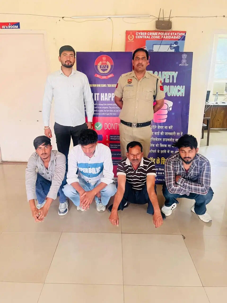 फरीदाबाद : टेलीग्राम टास्क के नाम पर ठगी, चार आरोपी गिरफ्तार