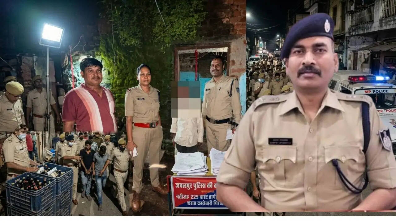 जबलपुर में पुलिस की कॉम्बिंग गश्त : 229 वारंट तामील, 29 अवैध शराब कारोबारी गिरफ्तार