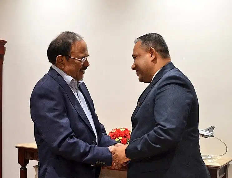 नेपाल के विदेश मंत्री खनाल ने नई दिल्ली में अजित डोभाल से मुलाकात की