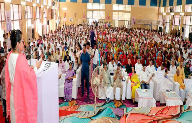 नारनौल: स्वास्थ्य मंत्री आरती राव ने सेवा ज्योति यात्रा निकाली
