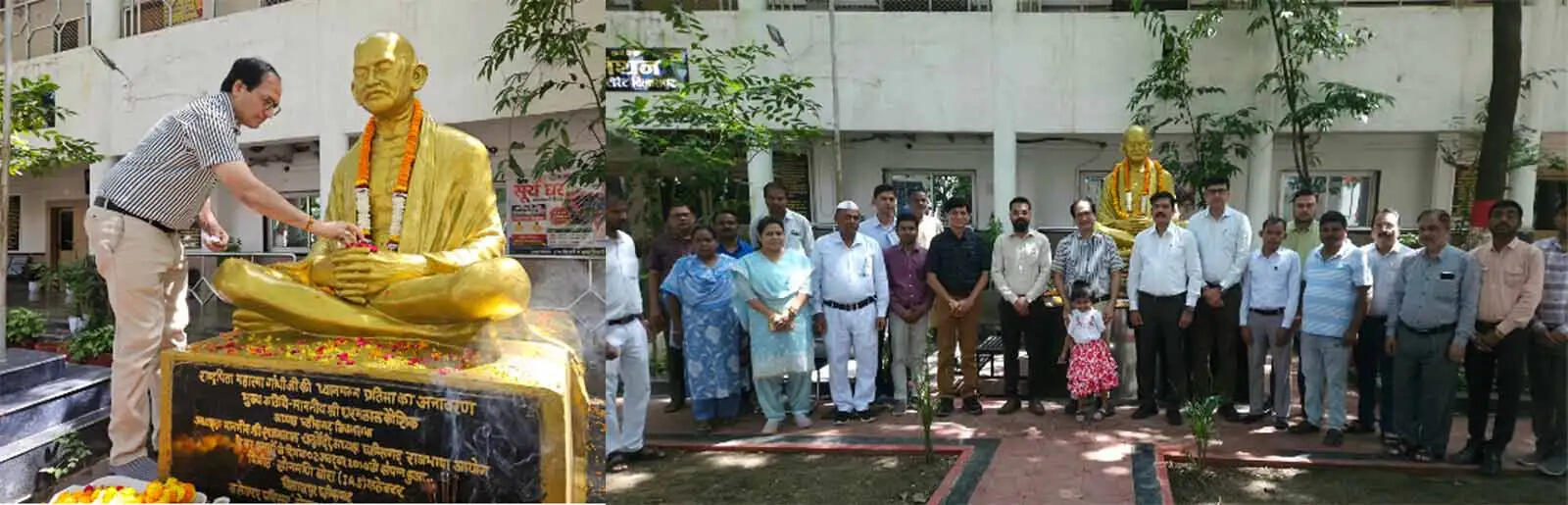 गांधी-शास्त्री जयंती पर बिलासपुर&nbsp;कलेक्टर संजय अग्रवाल ने किया नमन