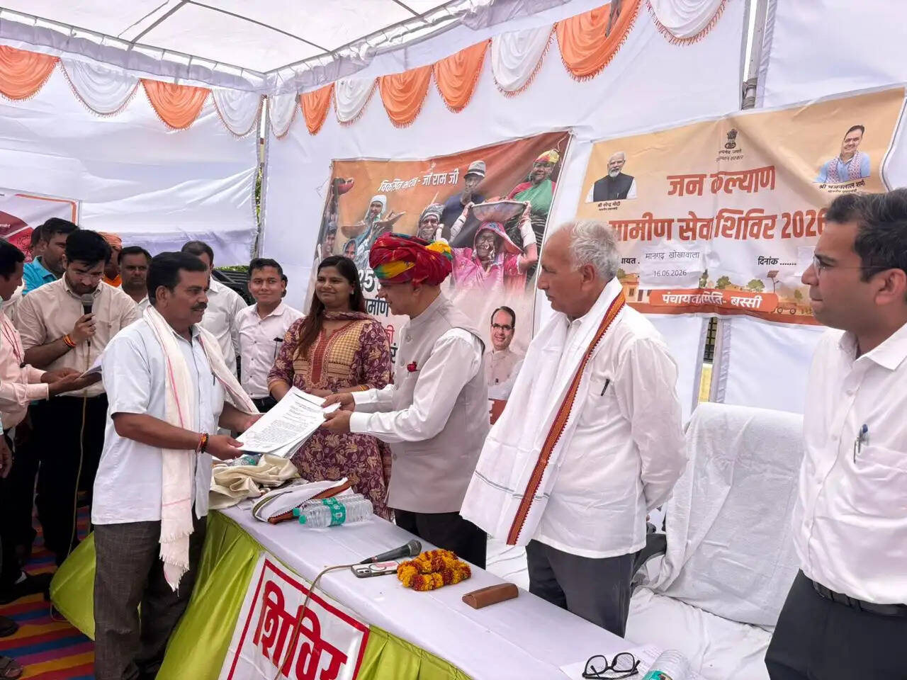 ग्रामीण सेवा शिविर का किया औचक निरीक्षण, जन-समस्याओं के त्वरित निस्तारण के निर्देश