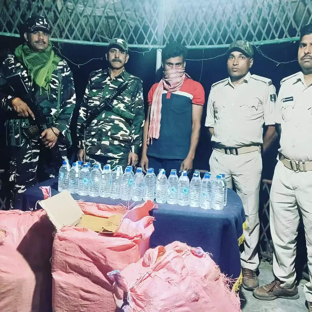 नेपाली शराब और 10 हजार नगद राशि के साथ तस्कर गिरफ्तार