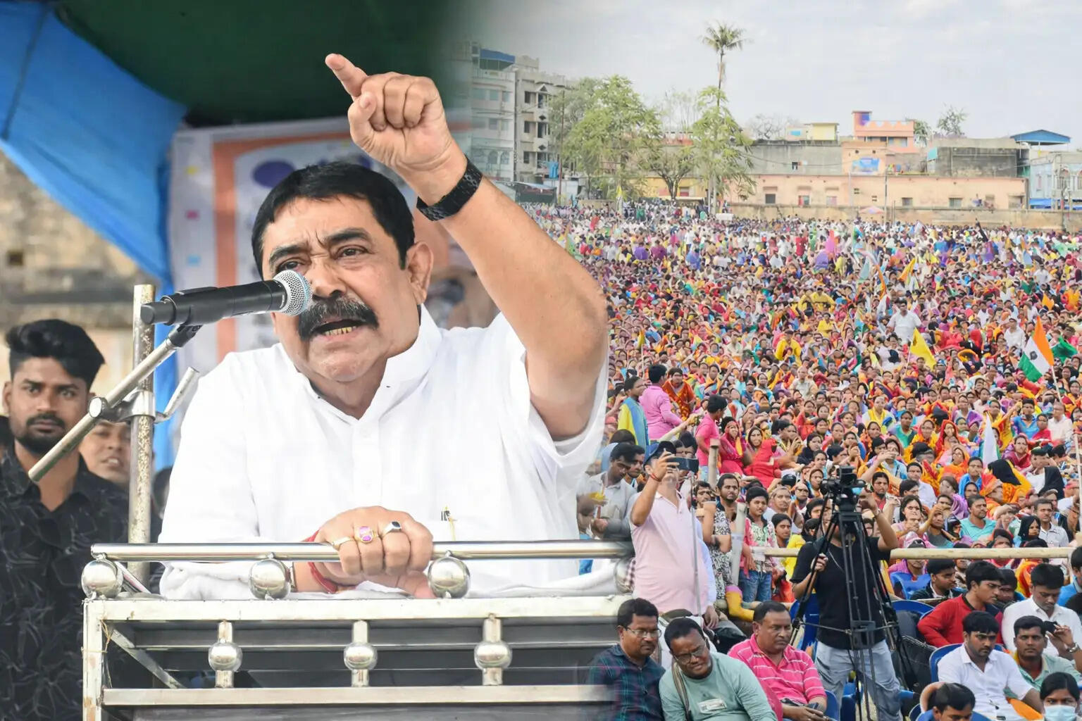 बीरभूम रैली में अनुब्रत मंडल ने भाजपा पर साधा निशाना