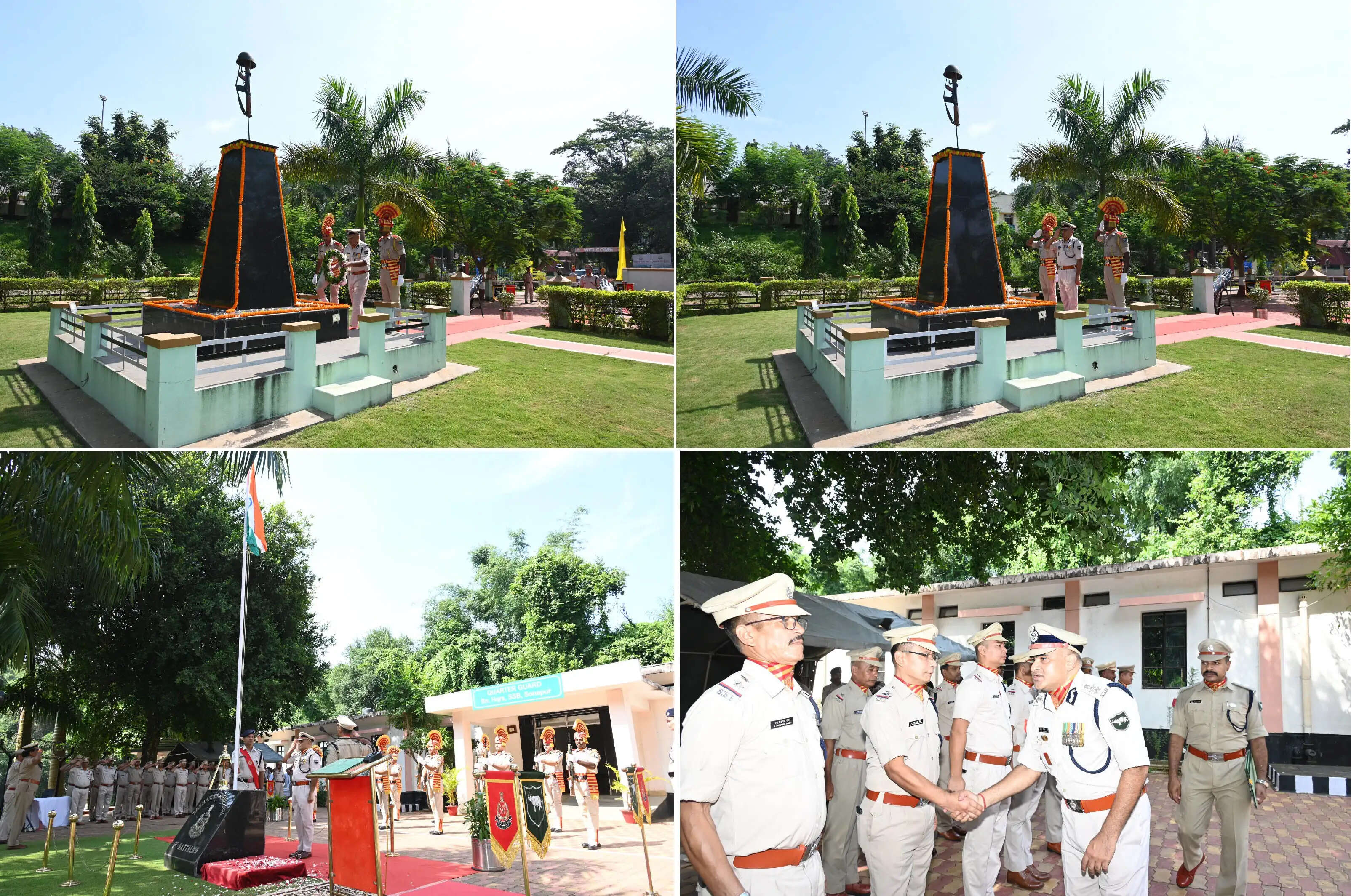 एसएसबी प्रथम वाहिनी मुख्यालय एवं अधीनस्थ समवायों में हर्षोल्लास के साथ मना स्वतंत्रता दिवस