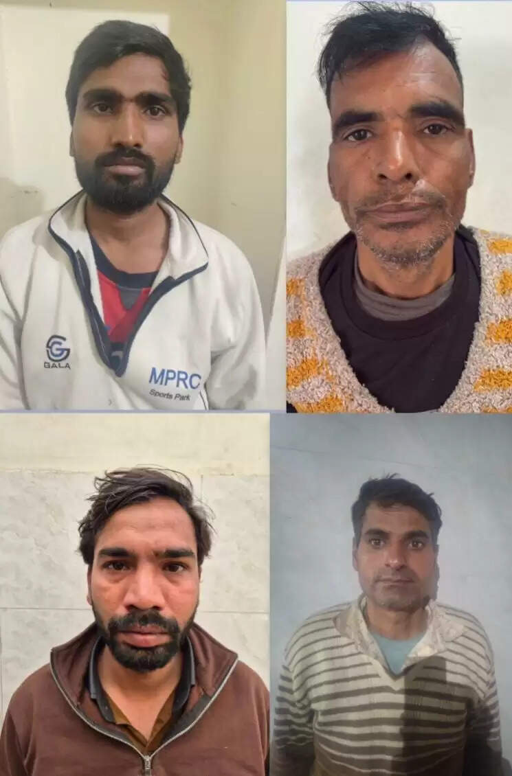 फरीदाबाद : अवैध हथियार सहित चार युवक गिरफ्तार, चार देसी कट्टे बरामद