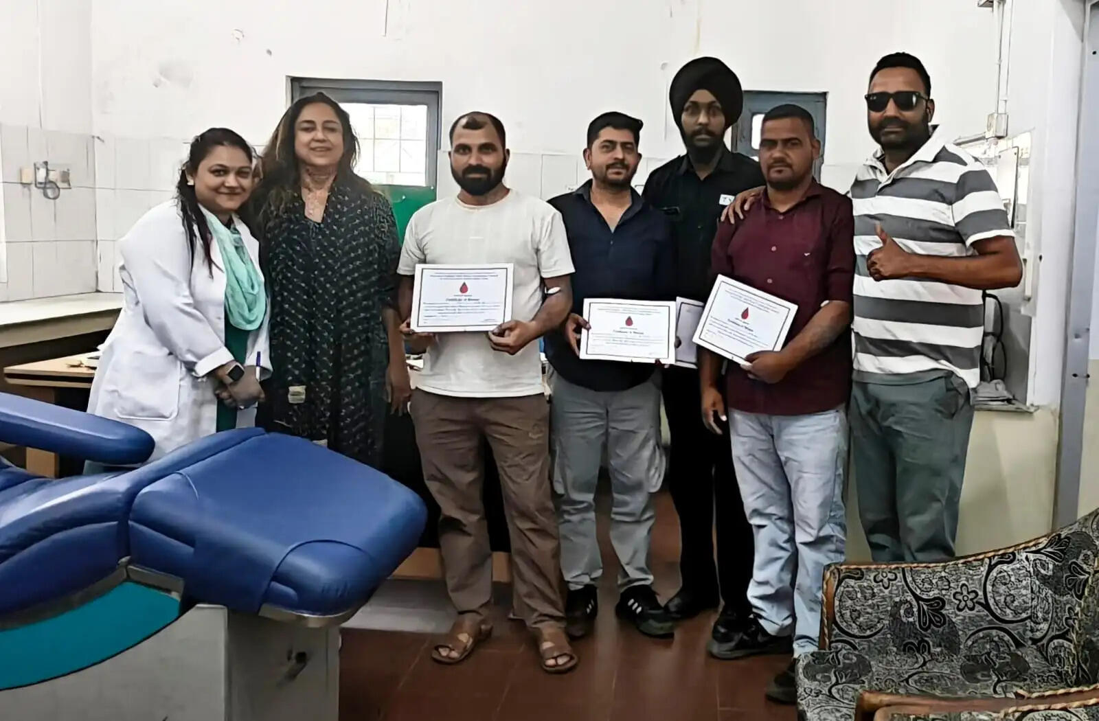 मई महीने में किया 64 यूनिट रिकॉर्ड रक्तदान