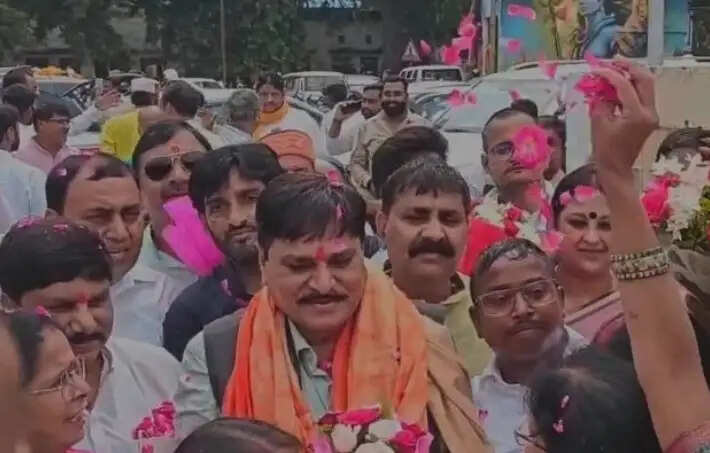 उत्तर प्रदेश के भाजपा सह-प्रभारी जगदीश पटेल का प्रथम काशी आगमन पर भव्य स्वागत