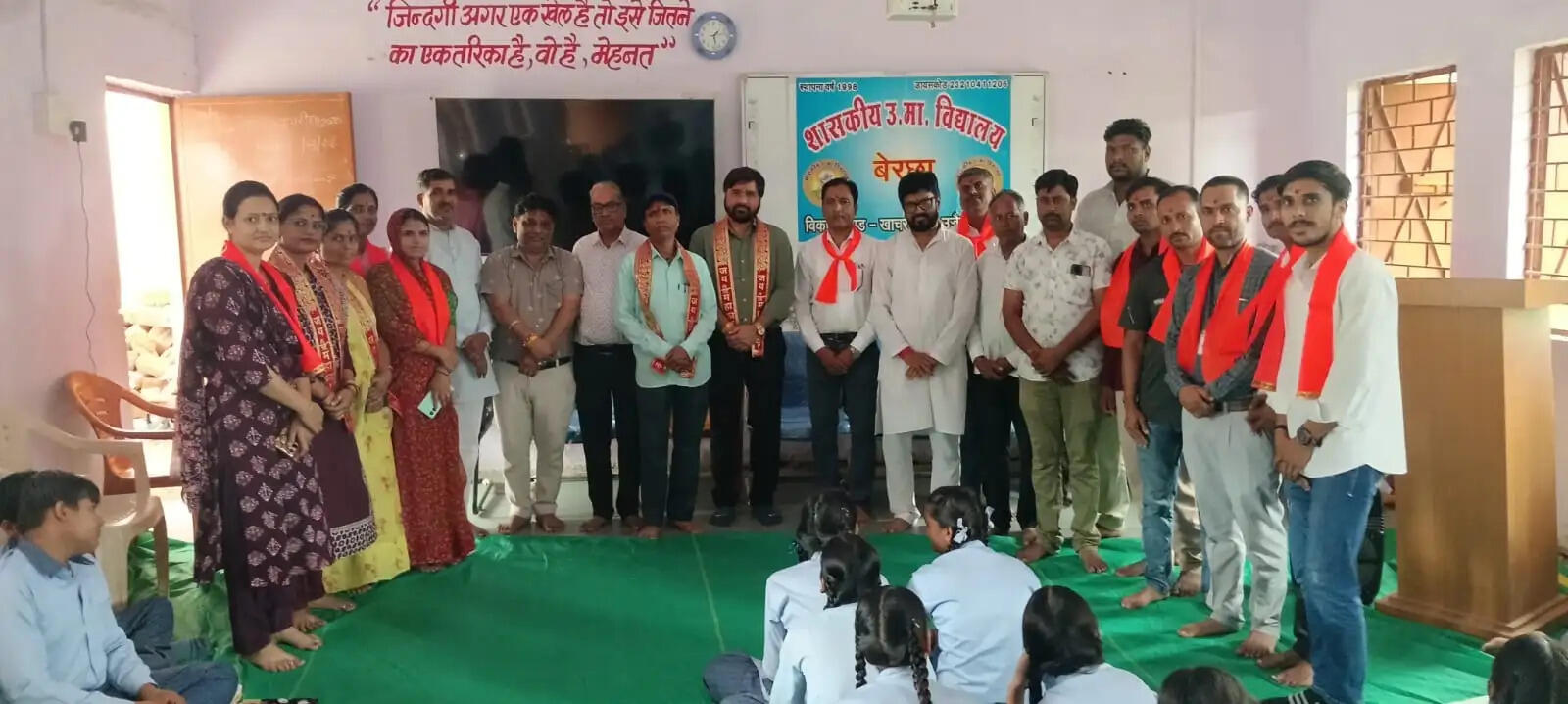 नागदा - बच्चों ने चित्रकला के माध्यम से रविदास के समरसता का दिया संदेश