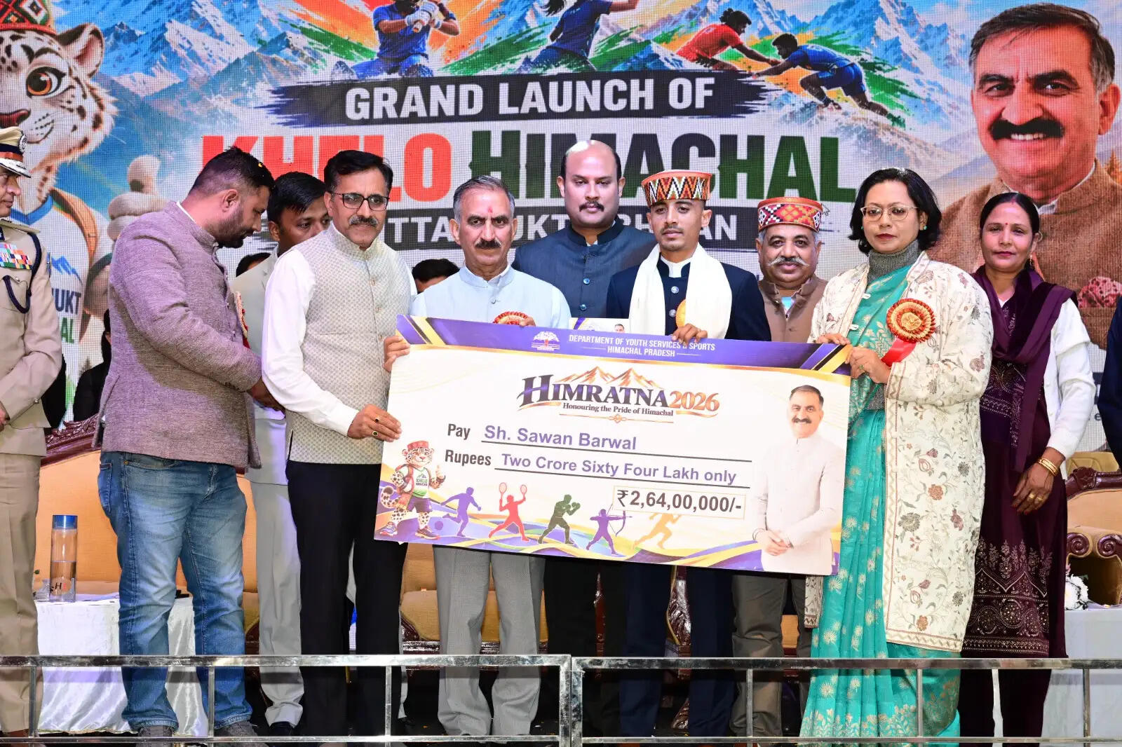 हिमाचल में खिलाड़ियों पर मेहरबान सुक्खू सरकार, 419 खिलाड़ियों को 17.85 करोड़ रुपये के पुरस्कार