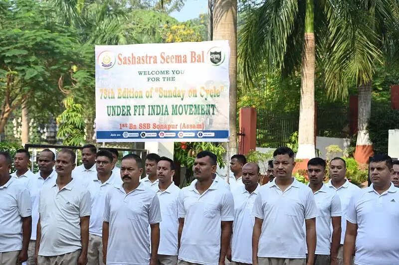 सोनापुर में एसएसबी ने निकाली ‘संडे ऑन साइकिल’ रैली
