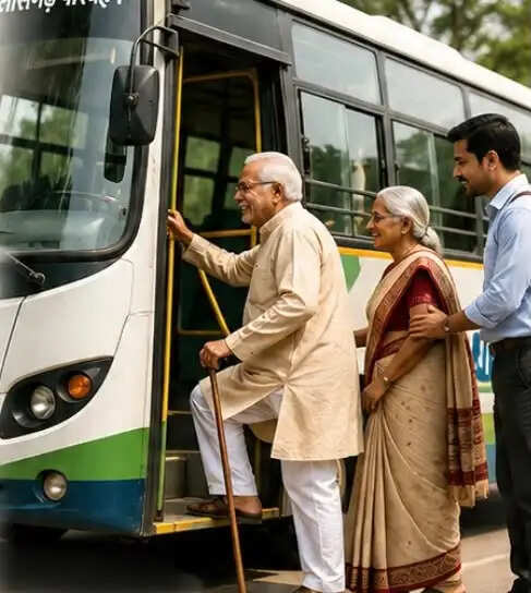 80 वर्षीय वरिष्ठ नागरिकों को अब मिलेगी निशुल्क बस यात्रा की सुविधा