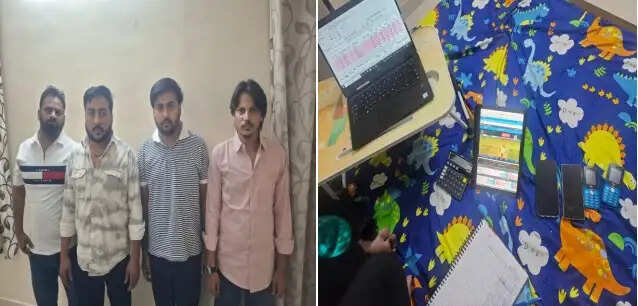 आईपीएल मैच में ऑनलाइन सट्टा लगाते चार सटोरिए गिरफ्तार