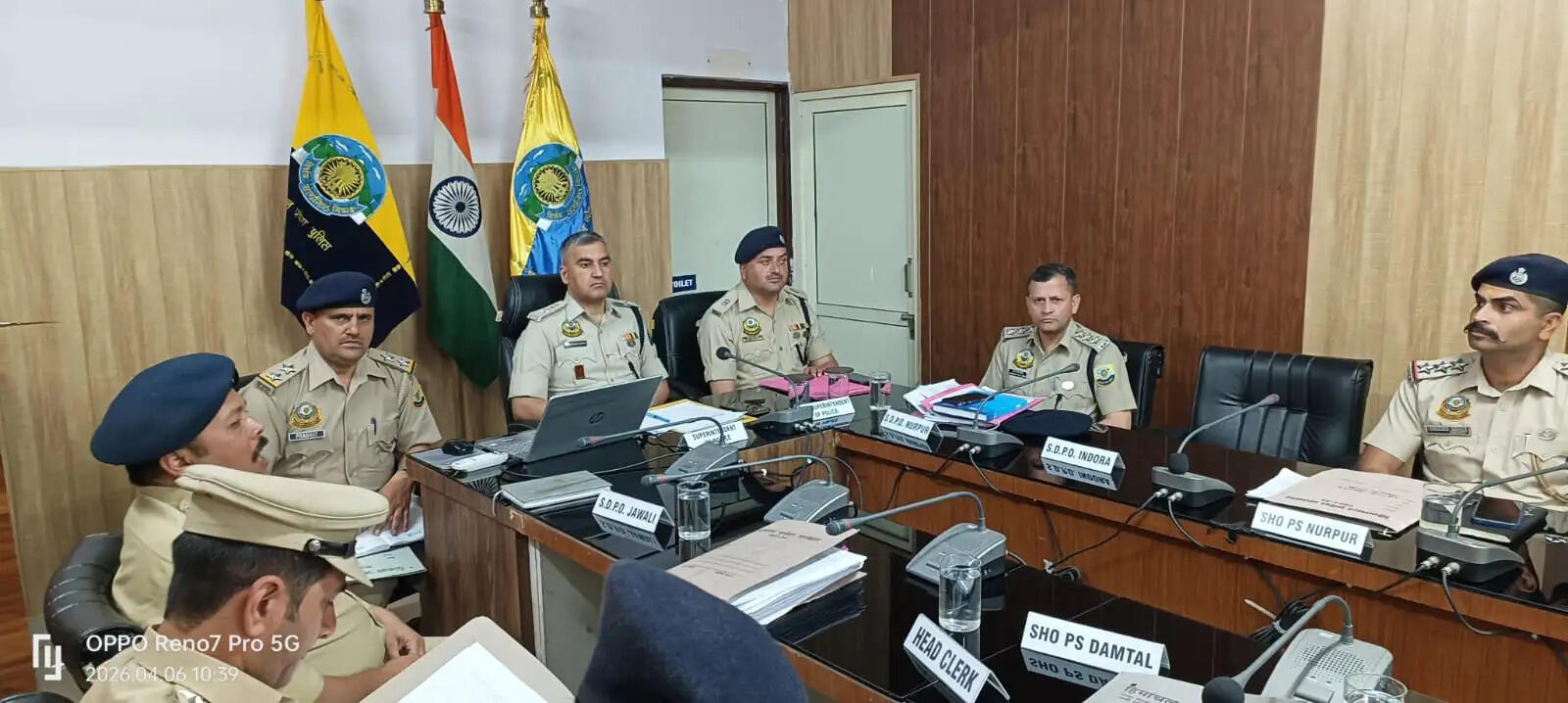 नूरपुर पुलिस की मासिक अपराध समीक्षा बैठक, एसपी ने दिए लंबित मामलों को सुलझाने के निर्देश