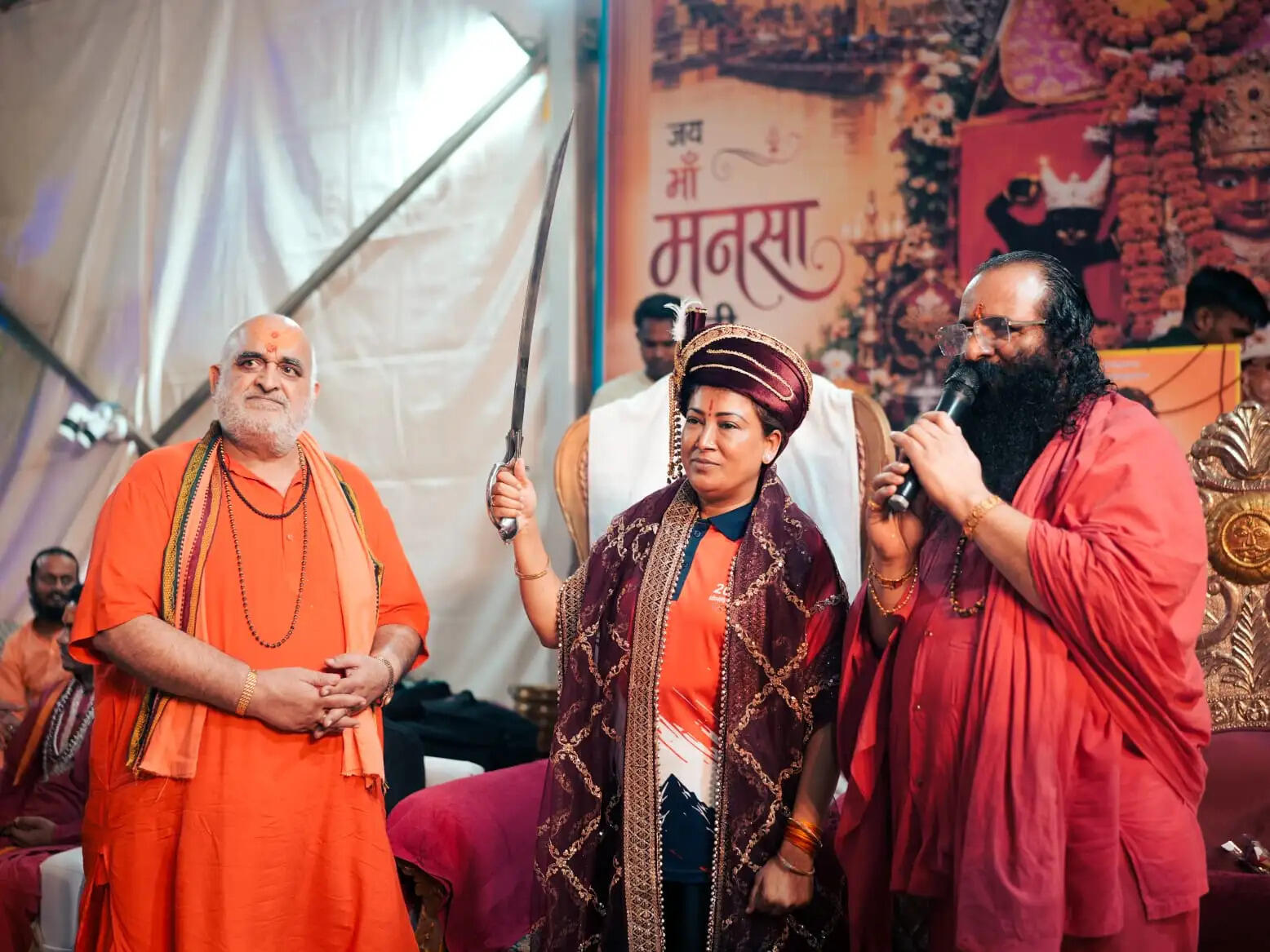 ओलंपिक 2036 संकल्प कांवड़ यात्रा को संतों का मिला आशीर्वाद