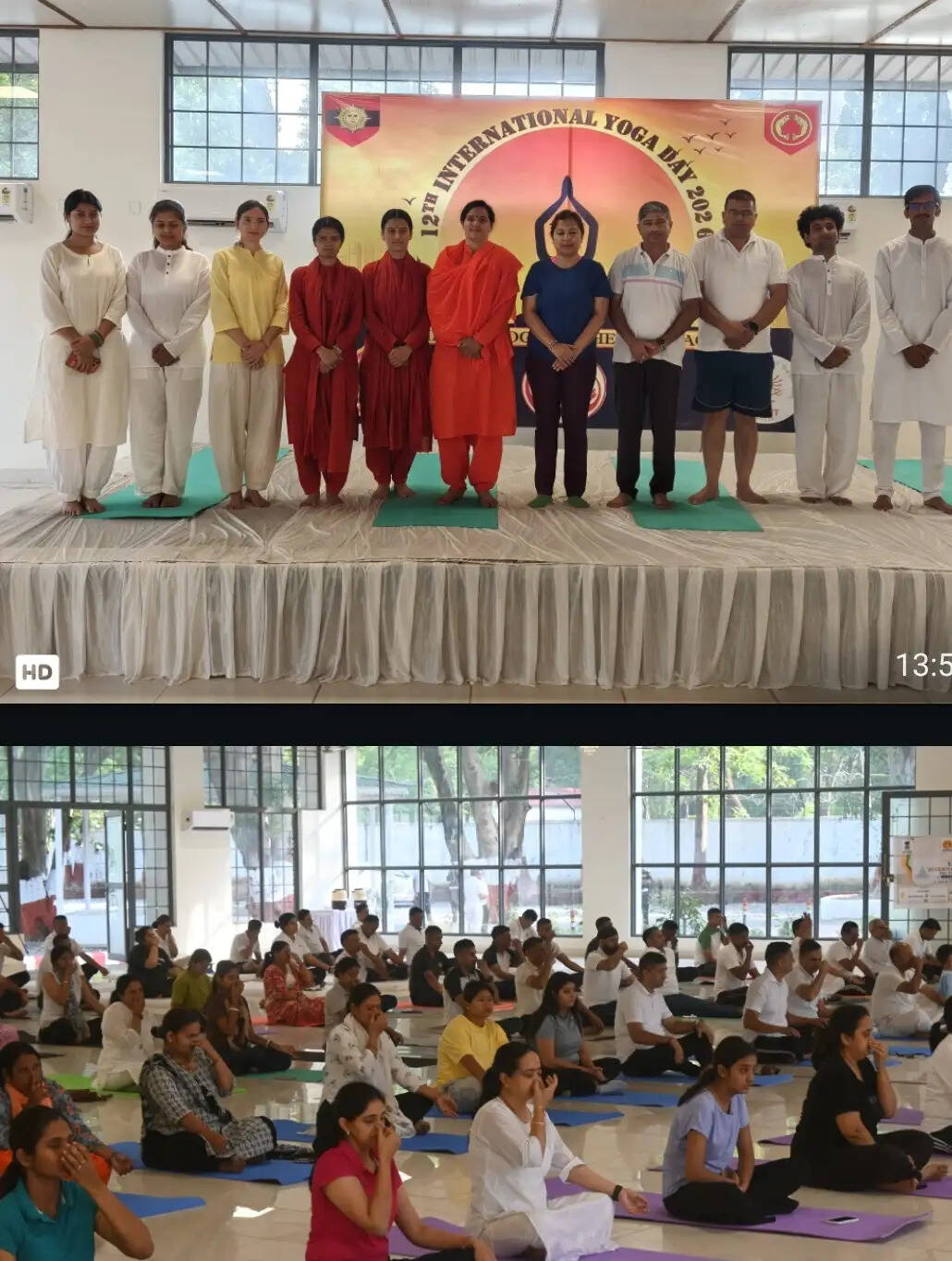 सैनिकों और परिवारों ने उत्साह से किया योग, स्वस्थ जीवन का दिया संदेश