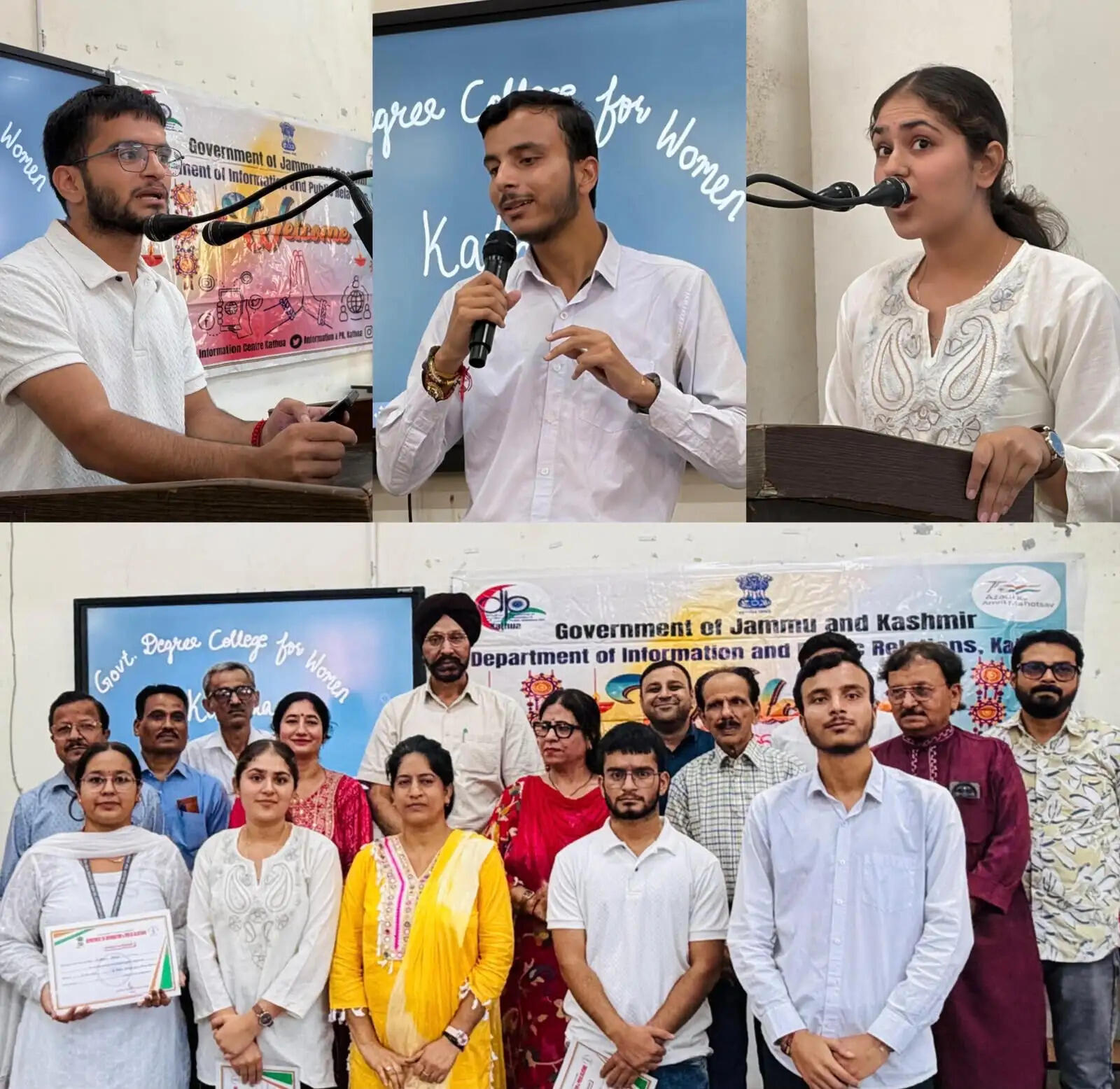 कविता के जरिए नशे और सामाजिक कुरीतियों पर प्रहार, महिला कॉलेज कठुआ में बहुभाषी मुशायरा