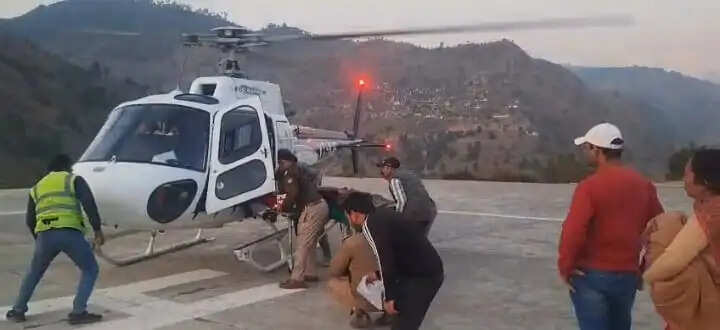 हेली एम्बुलेंस बनी जीवन रक्षक: बड़कोट की प्रसूता को समय रहते पहुंचाया एम्स