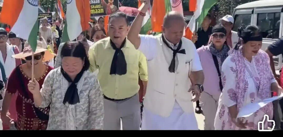 इटानगर में भाजपा की जन आक्रोश महिला पदयात्रा आयोजित