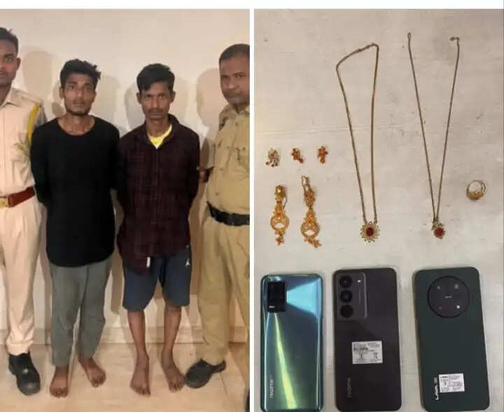 चोरी के मामले में दो शातिर चोर गिरफ्तार, चोरी का सामान बरामद