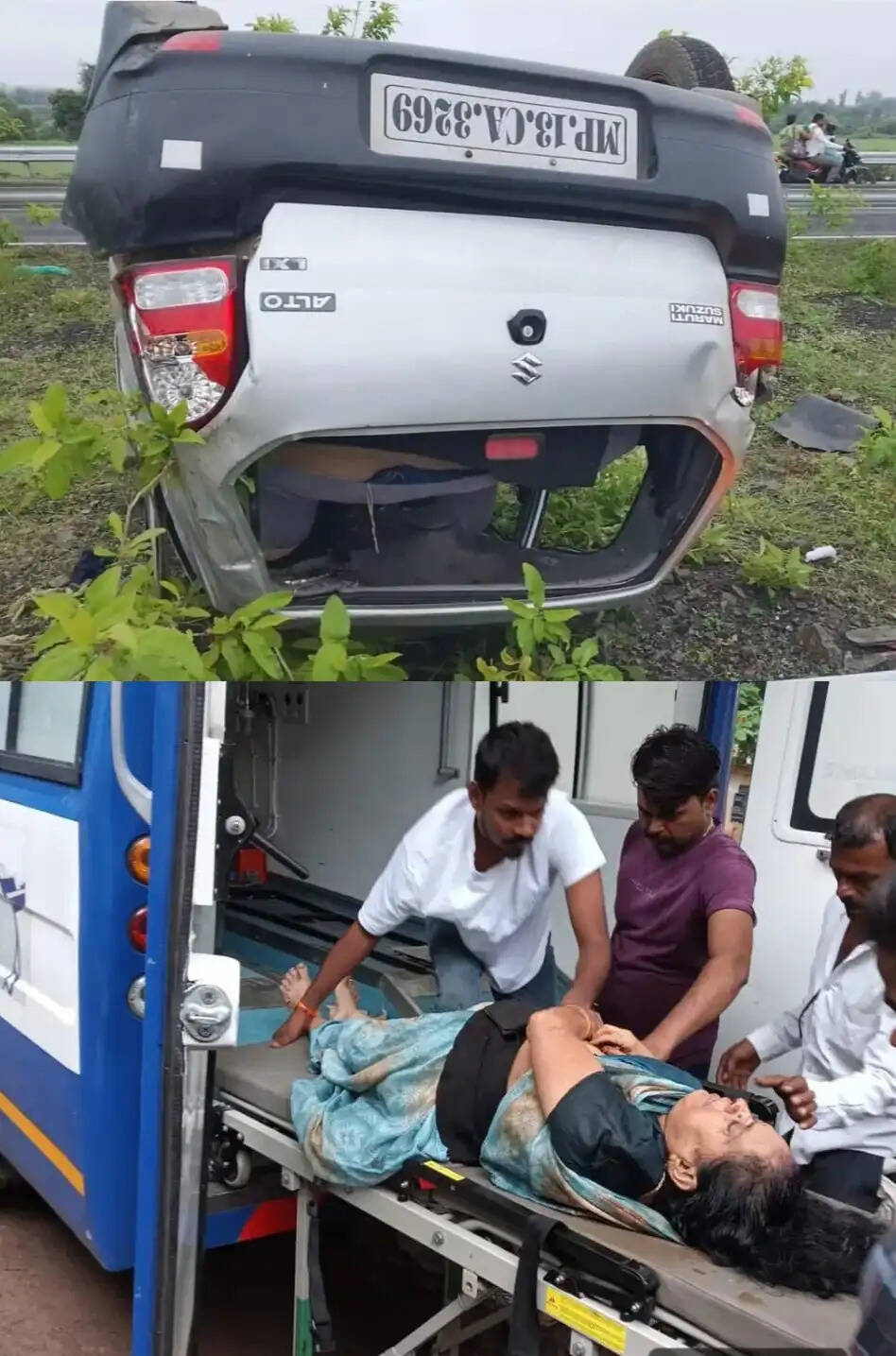 आगरमालवाः सड़क हादसे में एक की मौत और छह घायल