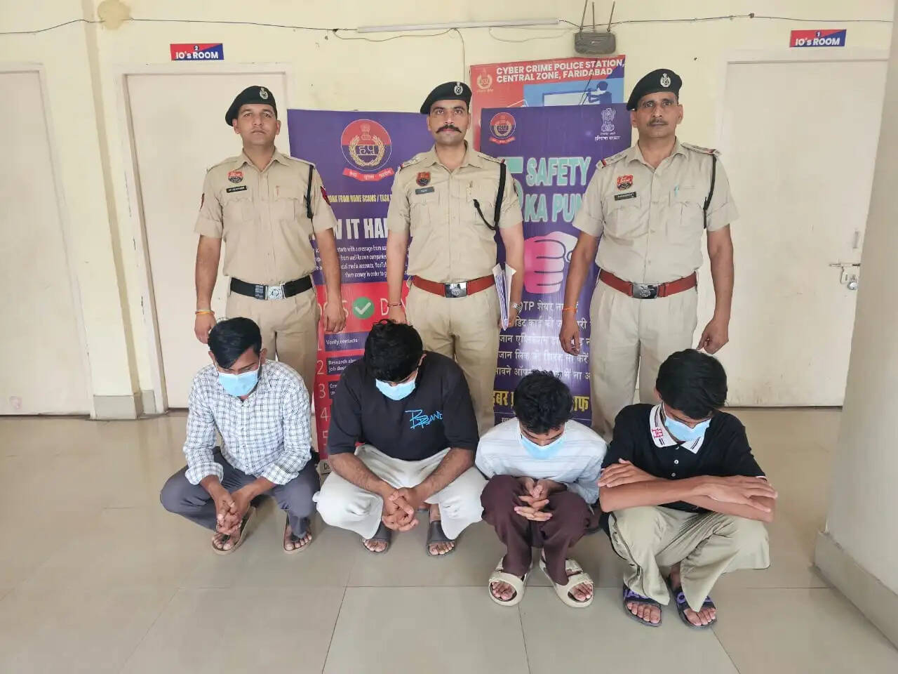 फरीदाबाद : प्री-पेड टेलीग्राम टास्क के नाम पर लाखों की ठगी, छह गिरफ्तार