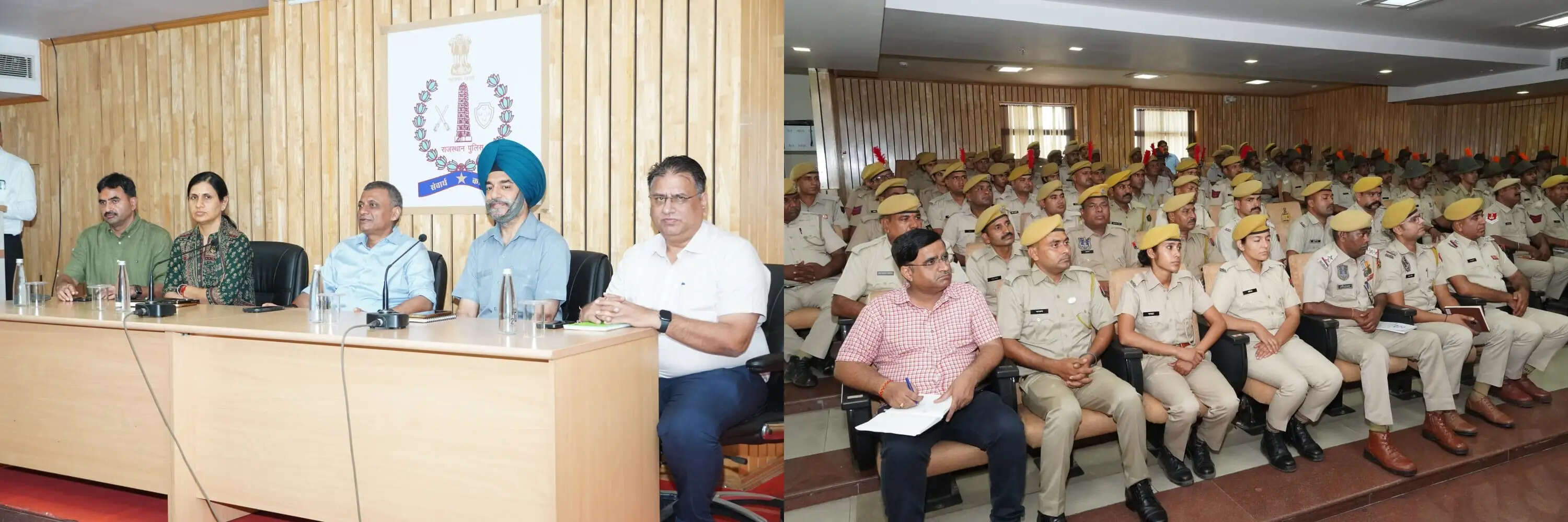 आरएसी के जांबाजों से रूबरू हुए वरिष्ठ अधिकारी: उत्कृष्ट सेवाओं के लिए सराहा