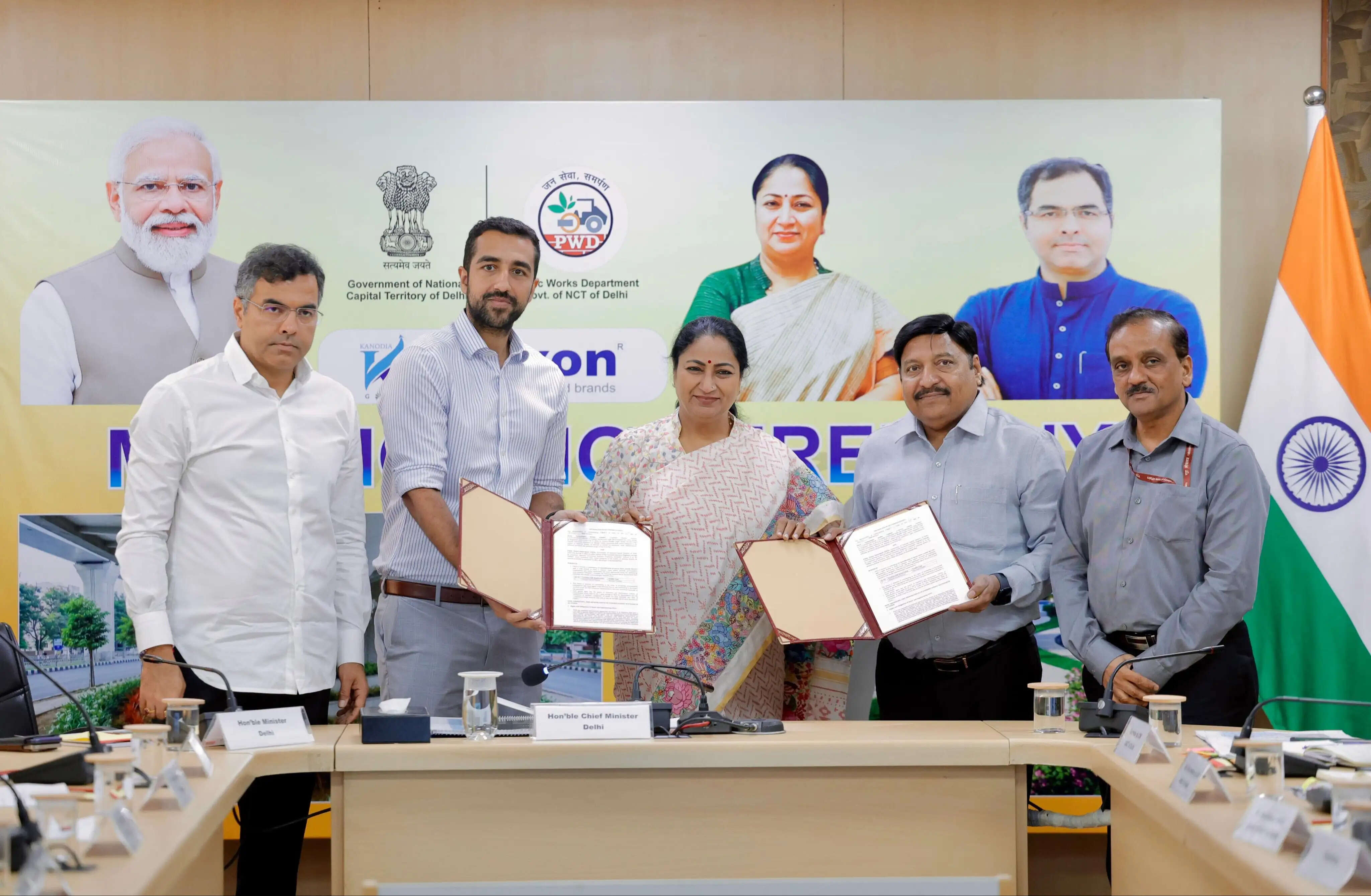 दिल्ली सरकार ने सौंदर्यीकरण को लेकर डिक्सन टेक्नोलॉजीज लिमिटेड और कनोडिया ग्रुप के साथ किया एमओयू
