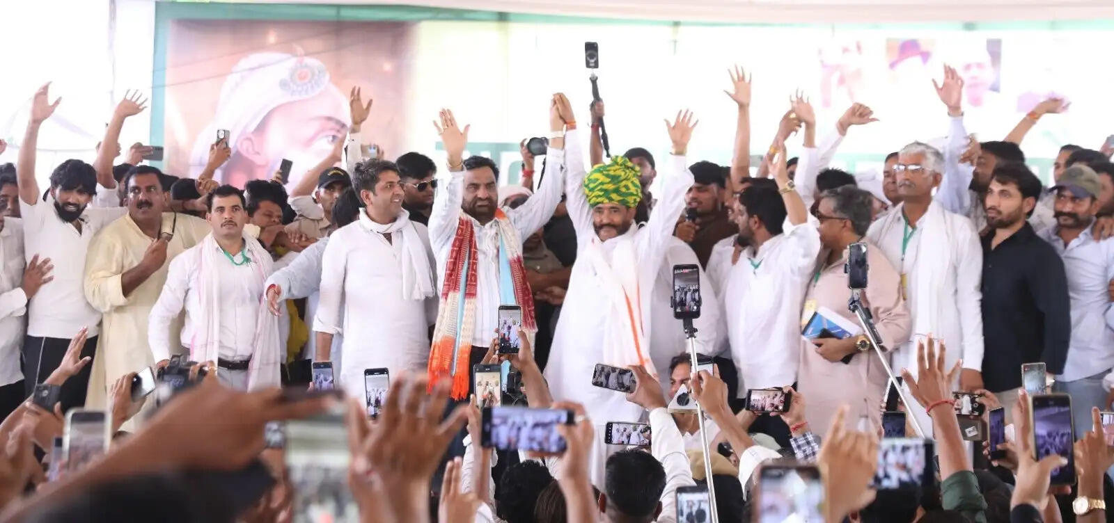 जाट आरक्षण रैली में बेनीवाल के बयान पर नाराज हुए भाजपा विधायक, मंच छोड़कर गए