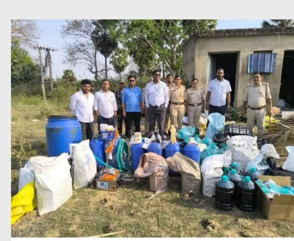 नालंदा जिले में नकली अंग्रेजी शराब के मिनी फैक्ट्री का खुलासा