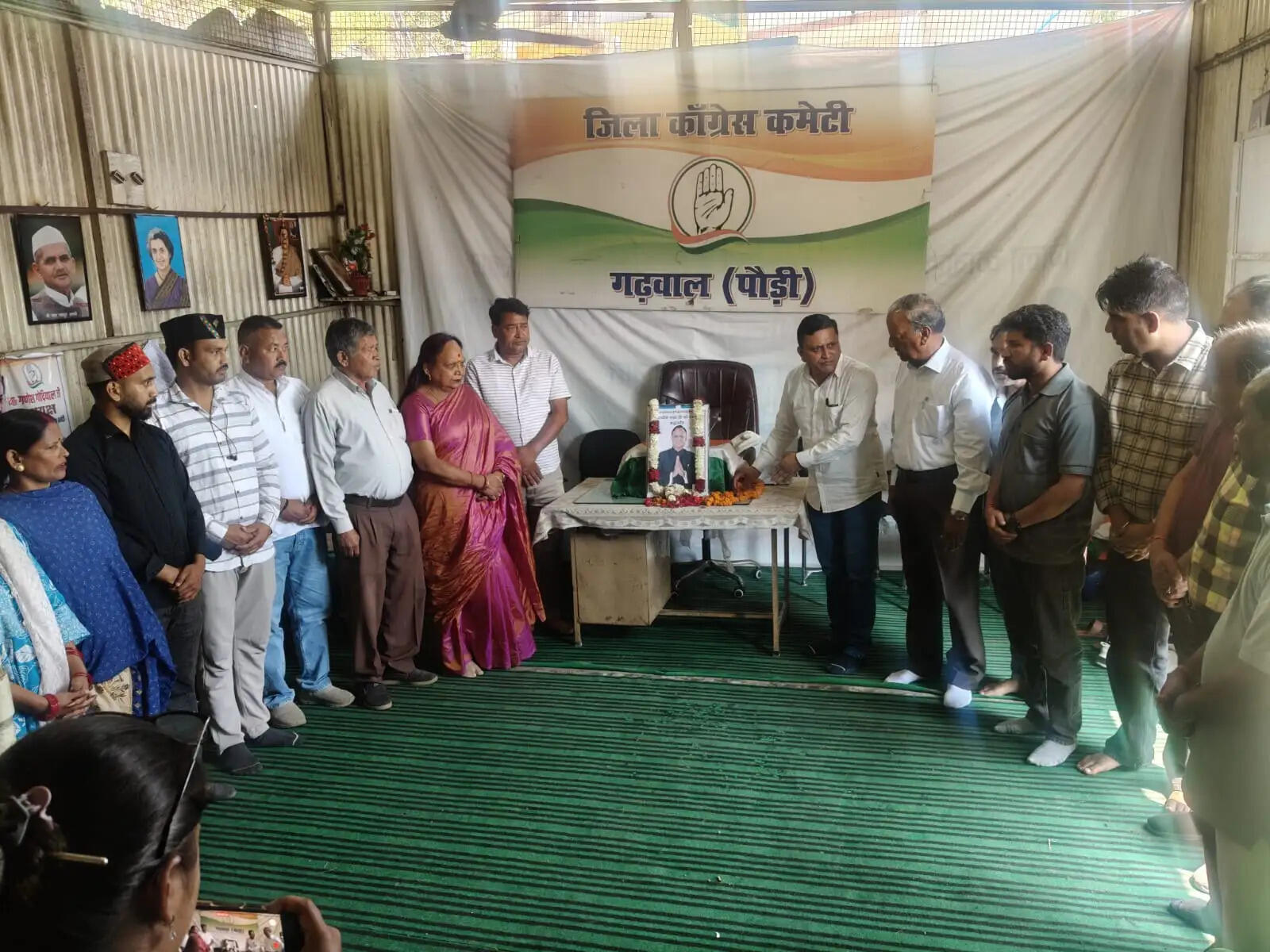 पौड़ी में कांग्रेस नेता जगदीश चंद्रा को दी श्रद्धांजलि