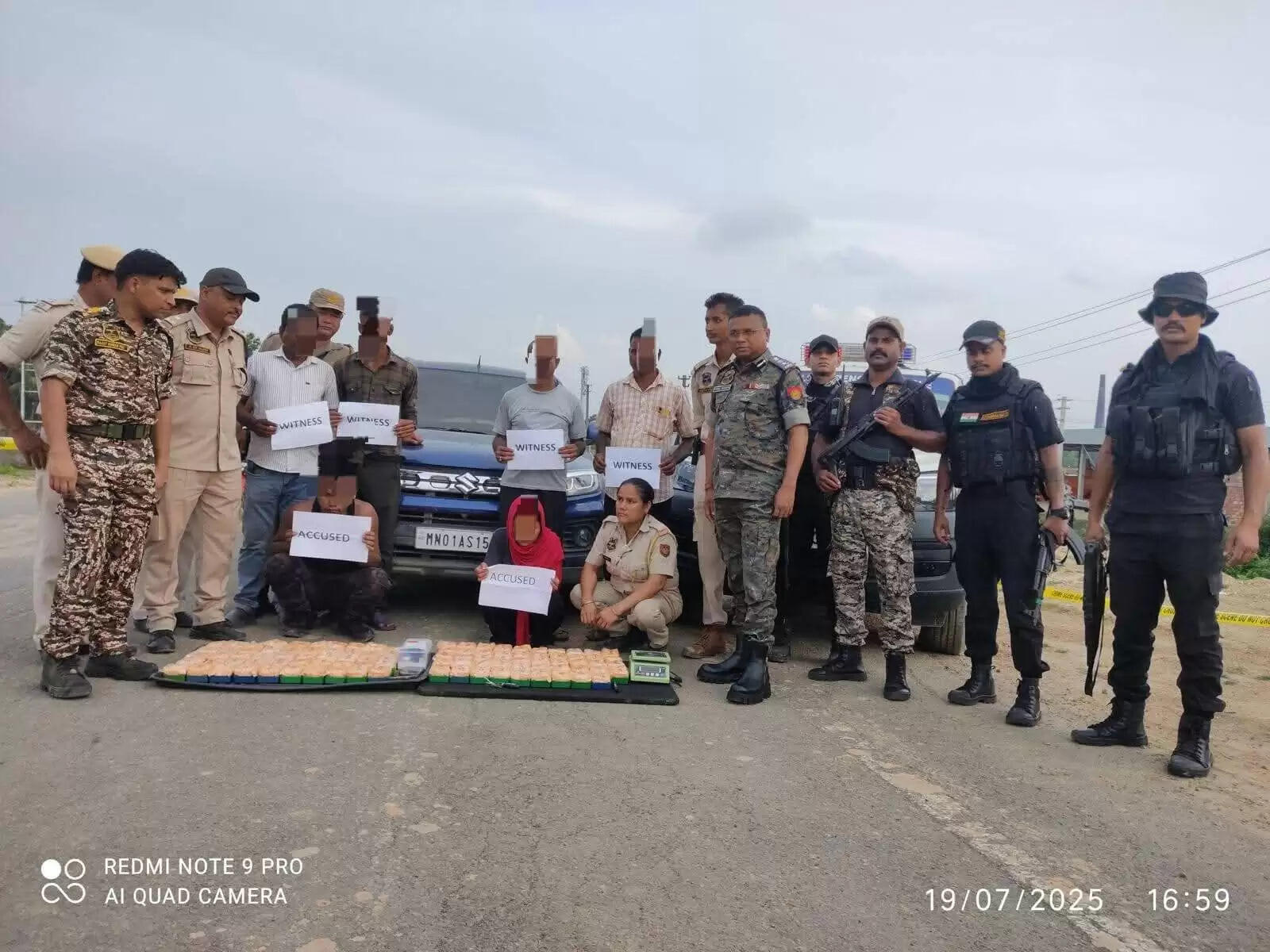 छह करोड रुपए से अधिक मूल्य की हेरोइन समेत दो गिरफ्तार