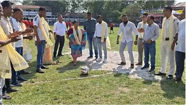 राजगंज में दिवा-रात्रि आयोजित एमएलए&nbsp;फुटबॉल कप 2026