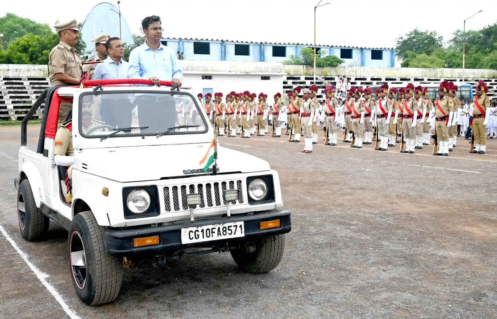 स्वतंत्रता दिवस समारोह की अंतिम रिहर्सल पूरी, कलेक्टर-एसपी ने तैयारियों का लिया जायजा