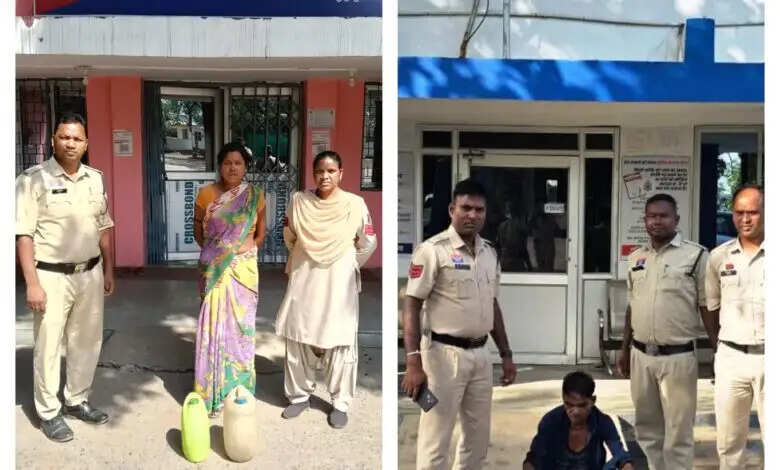कुधरीपारा में अवैध शराब के विरुद्ध रेड कार्रवाई, 15 लीटर महुआ शराब के साथ महिला गिरफ्तार
