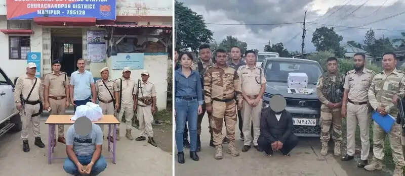 मणिपुर में पुलिस की बड़ी कार्रवाई - 29 लाख की ब्राउन शुगर बरामद, तीन गिरफ्तार