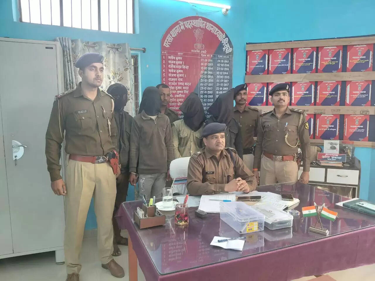 डेरनी थाना क्षेत्र में लूट की योजना बना रहे चार अपराधी गिरफ्तार