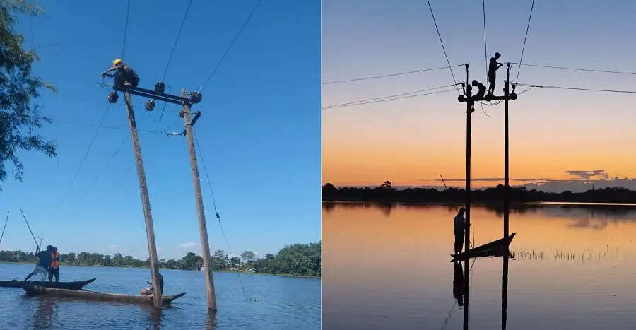 असमः बाढ़ से 13 जिलों 1,55,849 आबादी प्रभावित, एक और शव मिला